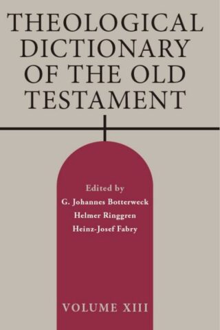 9780802877642 Theological Dictionary Of The Old Testament Volume 13