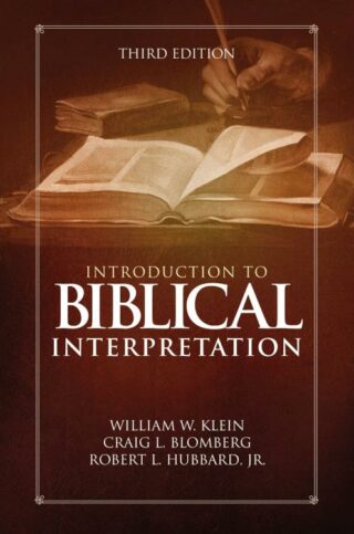 9780310524175 Introduction To Biblical Interpretation Third Edition