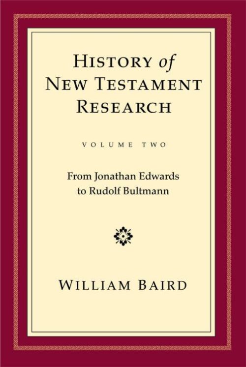 9780800626273 History Of New Testament Research Volume Two