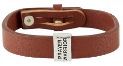 195002316553 Prayer Warrior Leather Cuff (Bracelet/Wristband)