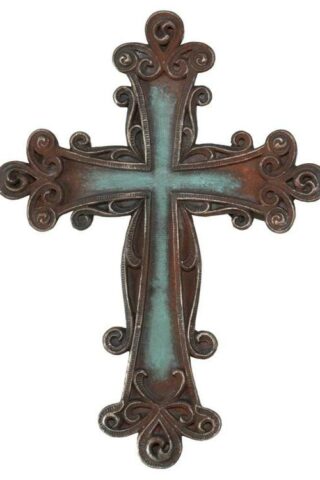 603799216623 Turquoise Color Inlay Cross