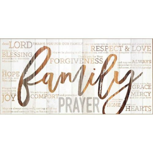 603799339032 Family Prayer Plock (Plaque)