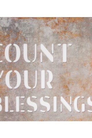 656200299692 Count Your Blessings Silhouette Sign (Plaque)
