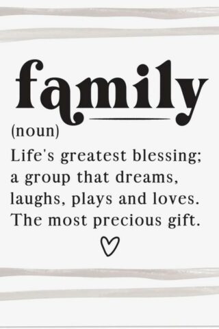656200778227 Family Noun Lifes Greatest Blessing Story Board