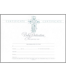 730817220482 Baby Dedication Certificate Pack Of 6