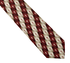 796736089449 Gradient Pattern Cross Silk Necktie (Tie)