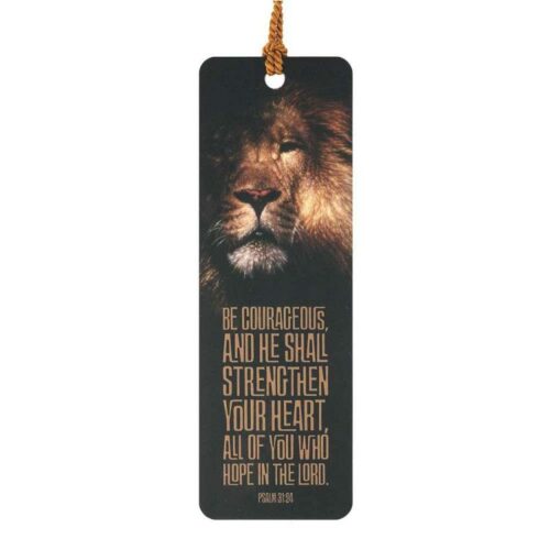 603799547413 Lion Be Courageous Tassel Bookmark