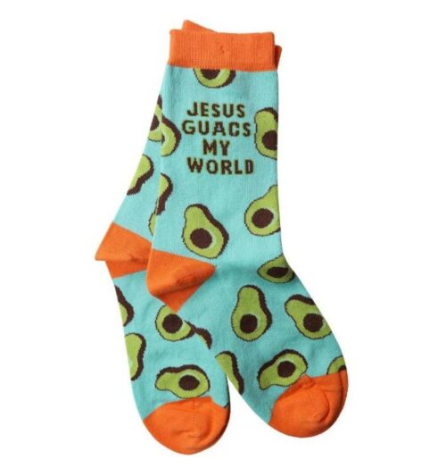 612978528990 Jesus Guacs My World Socks