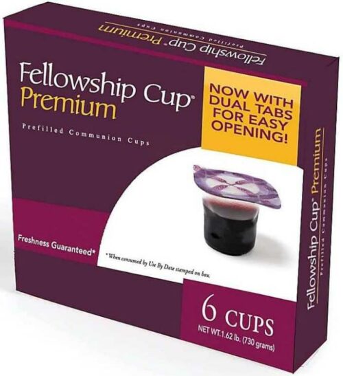 081407481180 Fellowship Cup Premium Prefilled Communion Cups 6 Count Box