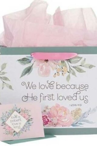 1220000322400 He First Loved Us Large With Card Set 1 John 4:19