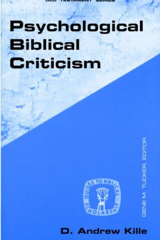 9780800632465 Psychological Biblical Criticism