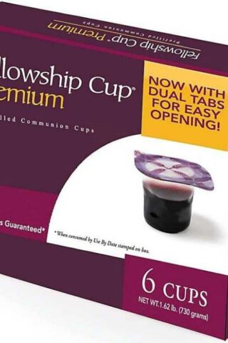 081407481180 Fellowship Cup Premium Prefilled Communion Cups 6 Count Box