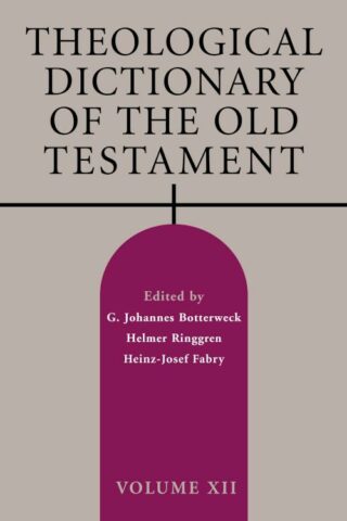 9780802869418 Theological Dictionary Of The Old Testament Volume 12