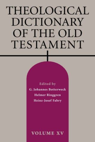 9780802873781 Theological Dictionary Of The Old Testament Volume 15