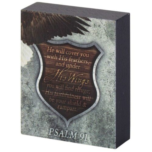 603799215947 Psalm 91 Eagle Tabletop Plaque