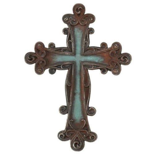 603799216623 Turquoise Color Inlay Cross