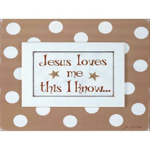 603799314619 Jesus Loves Me Plock Plus (Plaque)