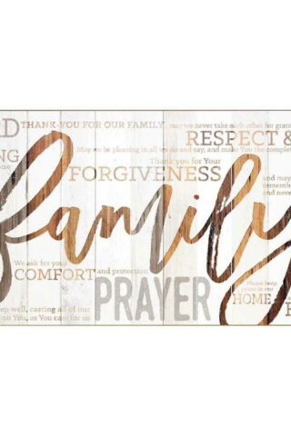 603799339032 Family Prayer Plock (Plaque)