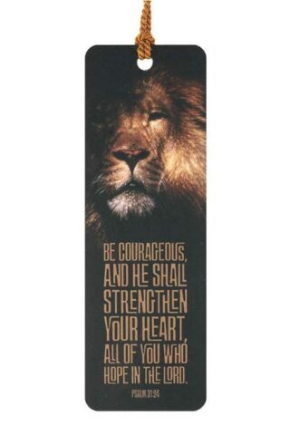 603799547413 Lion Be Courageous Tassel Bookmark