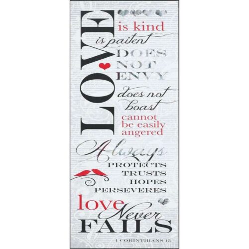 603799565141 Love Is Patient Plock (Plaque)