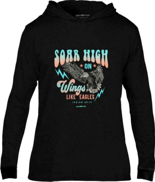 612978579114 Grace And Truth Soar High Hooded Long Sleeve (2XL T-Shirt)