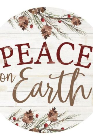 656200309476 Peace On Earth Oversized Decor