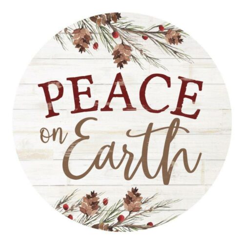 656200309476 Peace On Earth Oversized Decor