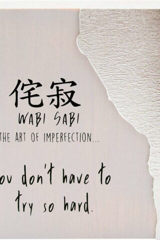 767722500552 Wabi Sabi The Art (Plaque)