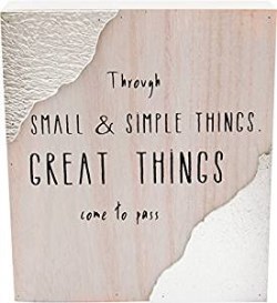 767722500576 Wabi Sabi Great Things (Plaque)