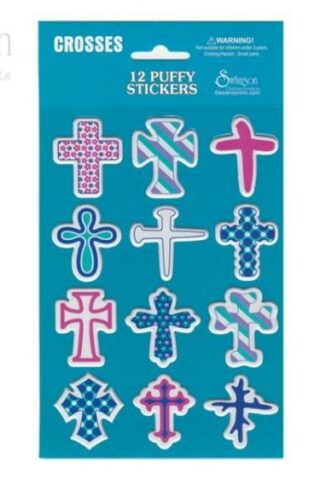 788200442294 Crosses Puffy Stickers