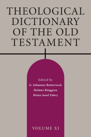 9780802873064 Theological Dictionary Of The Old Testament Volume 11