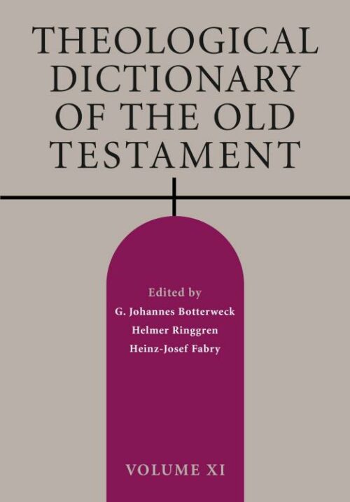 9780802873064 Theological Dictionary Of The Old Testament Volume 11