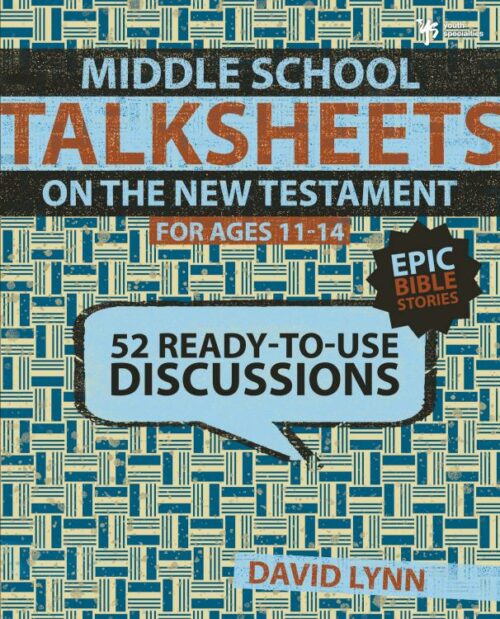9780310668725 Middle School TalkSheets On The New Testament Epic Bible Stories