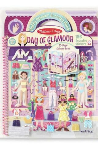 000772094122 Puffy Sticker Activity Book Day Of Glamour