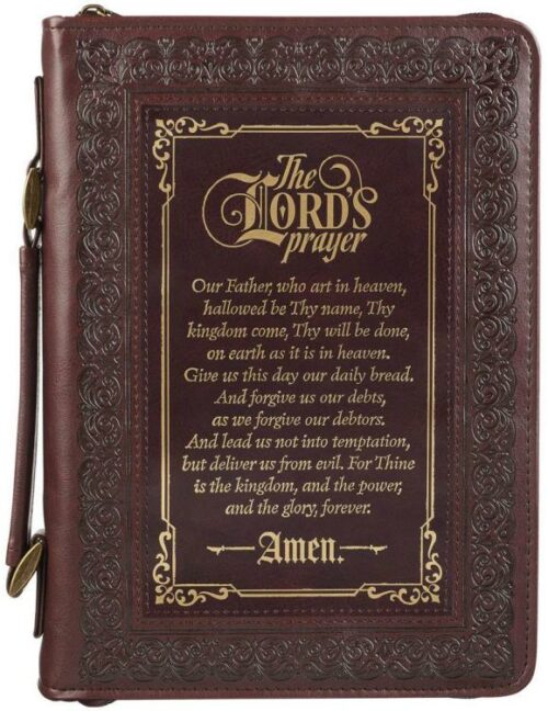 1220000321441 Classic Bible & Book Cover for Men & Women: The Lord's Prayer - Matthew 6:9-13 I
