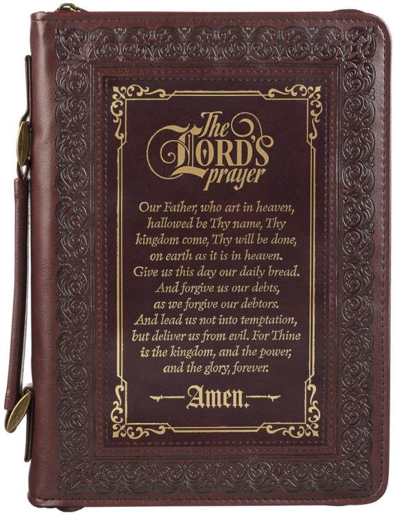 1220000321441 Classic Bible & Book Cover for Men & Women: The Lord's Prayer - Matthew 6:9-13 I