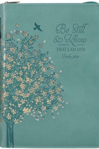 1220000326262 Fashion Vegan Leather Bible Cover for Women: Be Still & Know Inspirational Bible