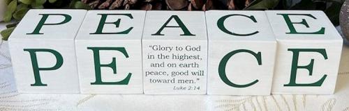 785525320498 Peace Block Set