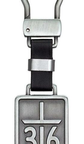 1220000130272 Metal Cross Keychain for Men and Women: John 3:16 Inspirational Bible Verse with