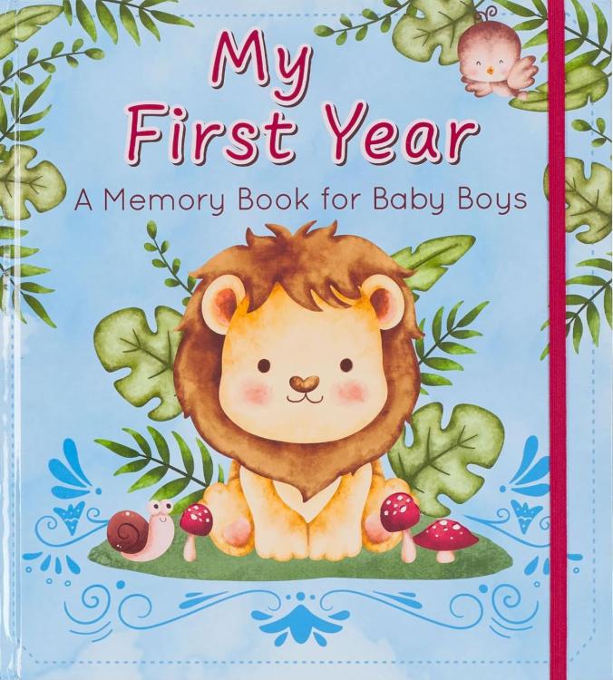 9781959982005 With Love My First Year A Memory Book for Baby Boys Blue Keepsake Photo Book