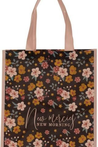 6006937155985 Reusable Collapsible Fashion Shopping Tote Bag for Women: New Mercies & Morning