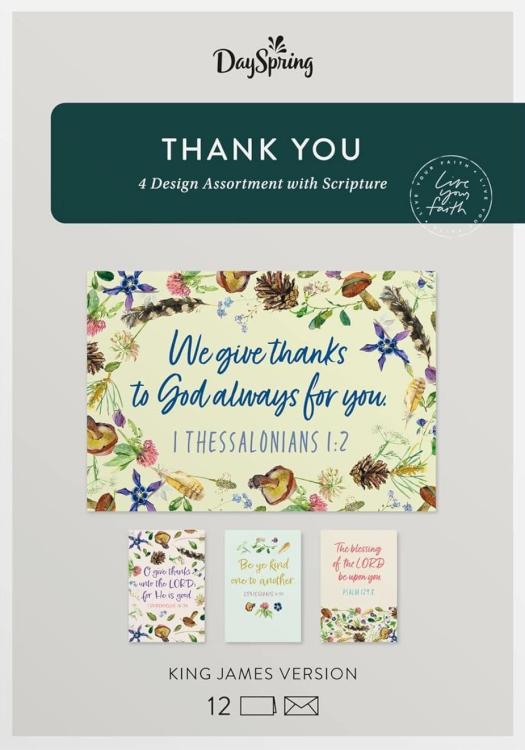 081983775161 Thank You Box Of 12 Nature Design
