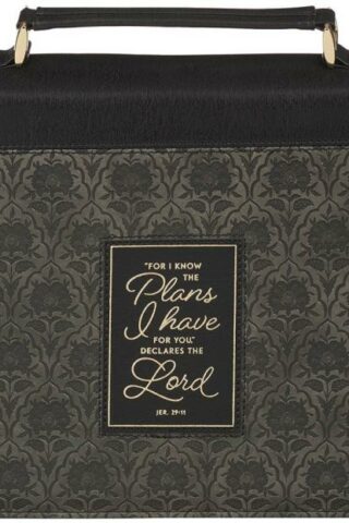 1220000722521 Premium Fashion Vegan Leather Bible Cover for Men & Women: I Know The Plans Insp