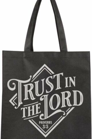 1220000326088 Large Reusable Shopping Tote Bag for Men & Women: Trust in the Lord Inspirationa