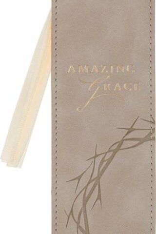 1220000720169 Premium Vegan Leather Inspirational Scripture Bookmark for Women: Amazing Grace