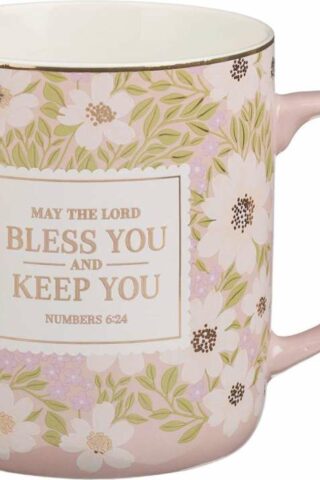 1220000722149 Inspirational Scripture Ceramic Coffee & Tea Mug for Women: Lord Bless You & Kee