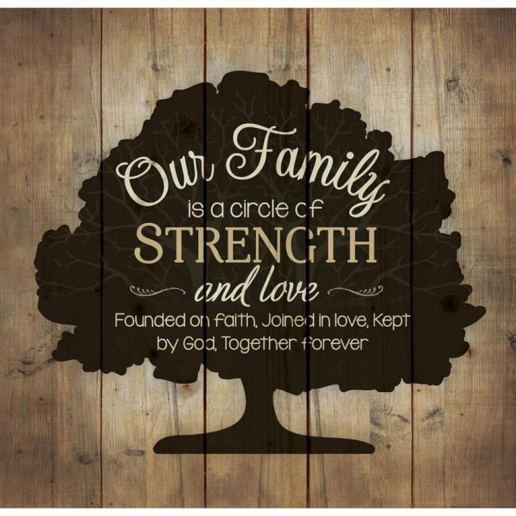 656200184523 Our Family Pallet Art (Plaque)