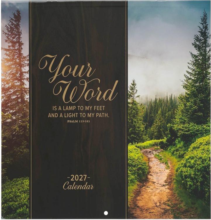 9798896782230 2027 Large Inspirational 12 Month Wall Calendar for Men & Women: Your Word is a