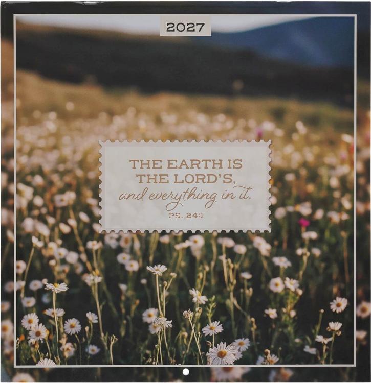 9798896782261 2027 Large Inspirational 12 Month Wall Calendar for Women: Earth is the Lord's E