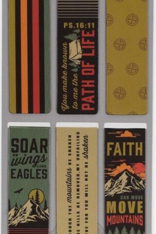 6006937156753 Magnetic Scripture Bookmark/Pagemarker Set for Men & Women: Scenic Mountains - S
